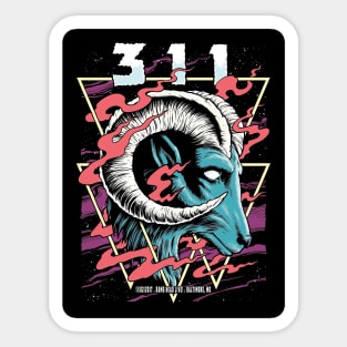 311 music goat poster Sticker